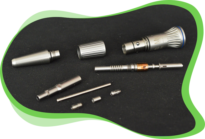 L'atelier dmd Réparations d'Instruments Dentaires - Etapes Réparation d'une Pièce à Main droite